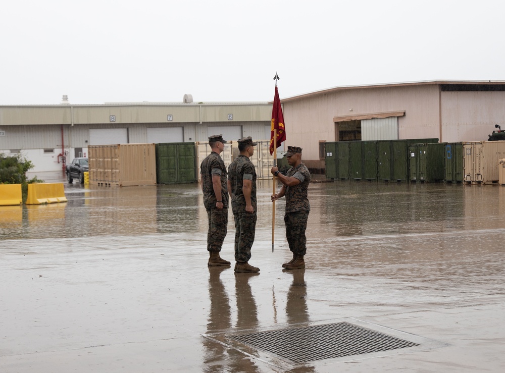 Engineer Company, Marine Wing Support Squadron 174 change of command