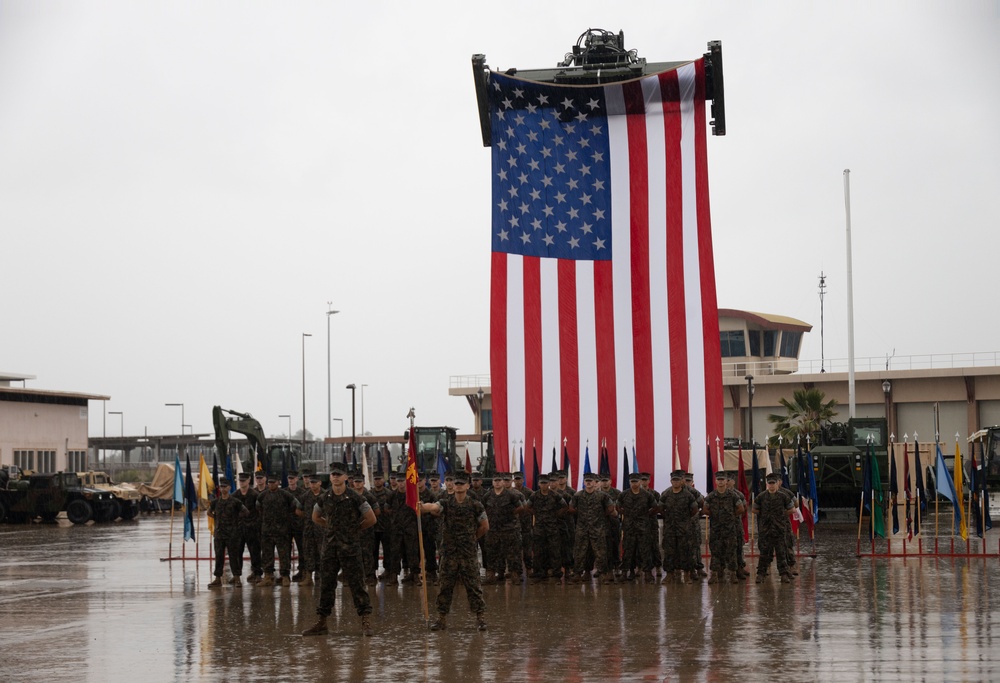 Engineer Company, Marine Wing Support Squadron 174 change of command