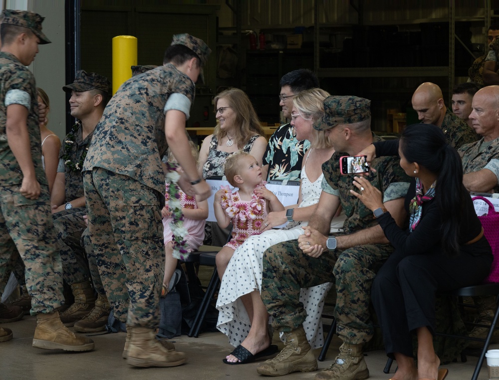 Engineer Company, Marine Wing Support Squadron 174 change of command