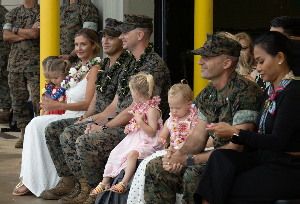 Engineer Company, Marine Wing Support Squadron 174 change of command