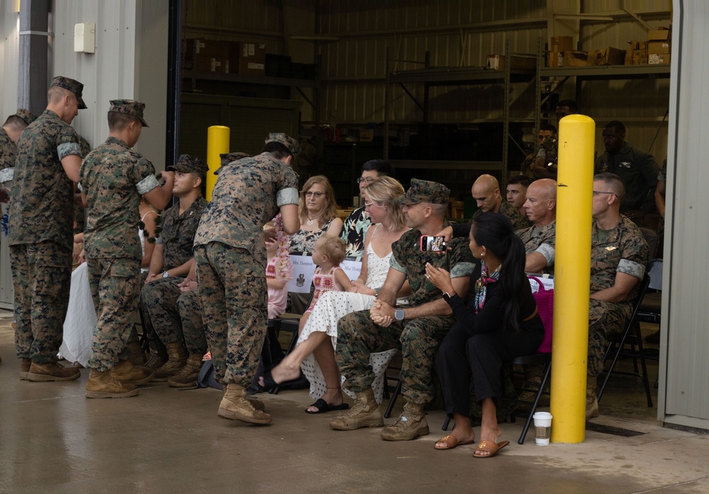 Engineer Company, Marine Wing Support Squadron 174 change of command