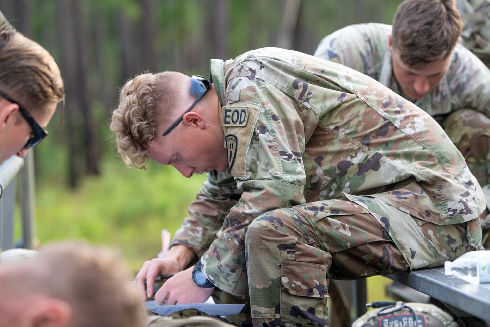 20th CBRNE Command Best Squad and Best Warrior 2024 Day 2: Land Navigation Course