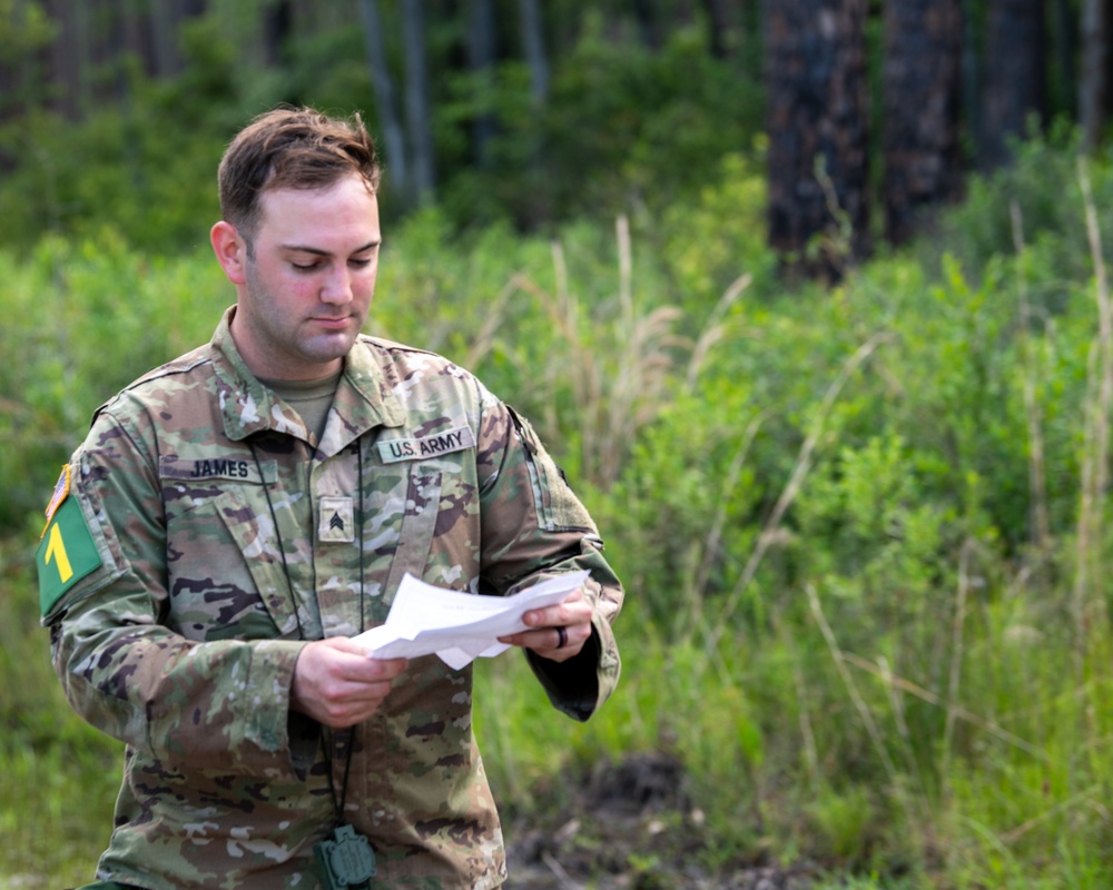 20th CBRNE Command Best Squad and Best Warrior 2024 Day 2: Land Navigation Course