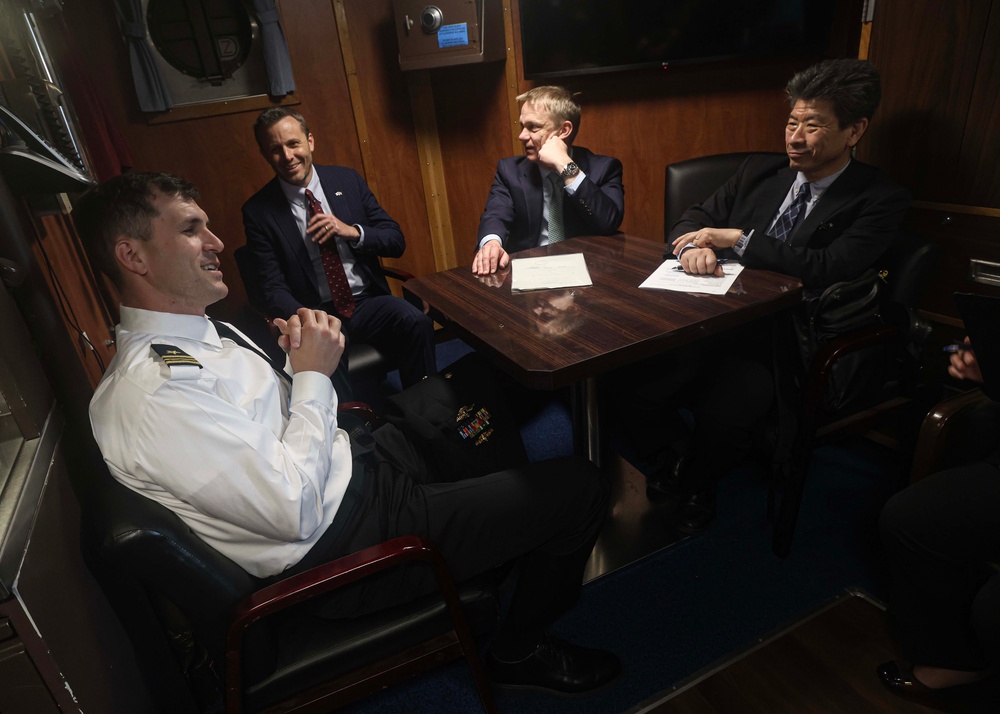 USS Warrior (MCM 10) Conducts Ship Tour for Local Media During Port Visit to Hakodate, Japan