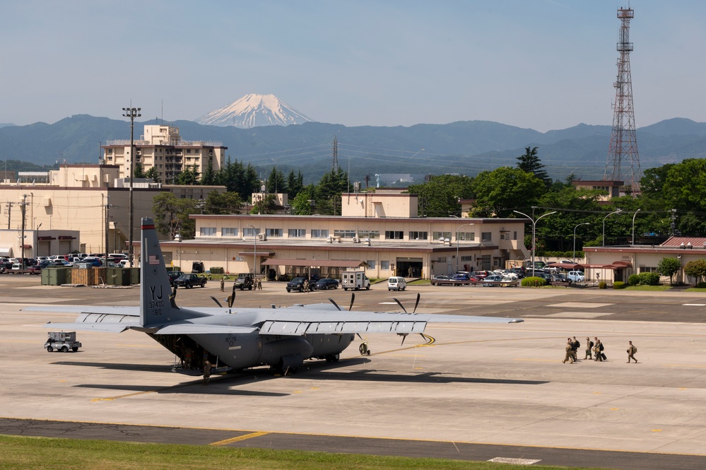 Yokota launches C-130J multi-ship for generation exercise