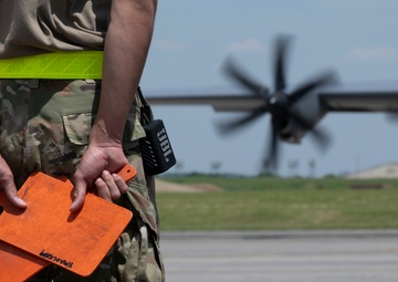 Aircraft generation preps, launches C-130J multi-ship