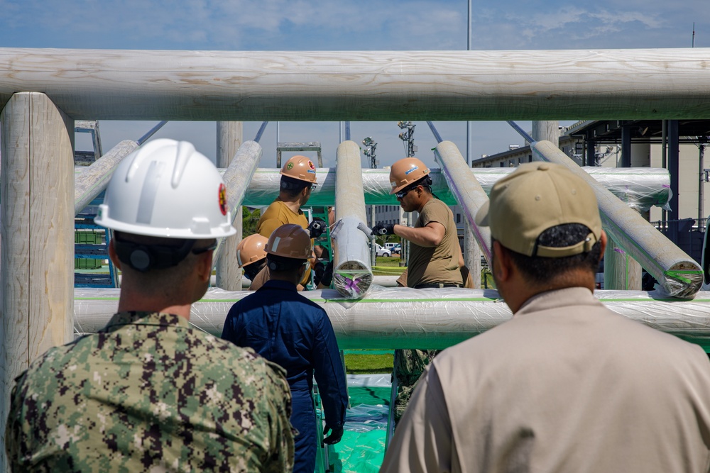 Hands on: Seabees finish replacing the Marine Corps obstacle course at Marine Corps Air Station Iwakuni
