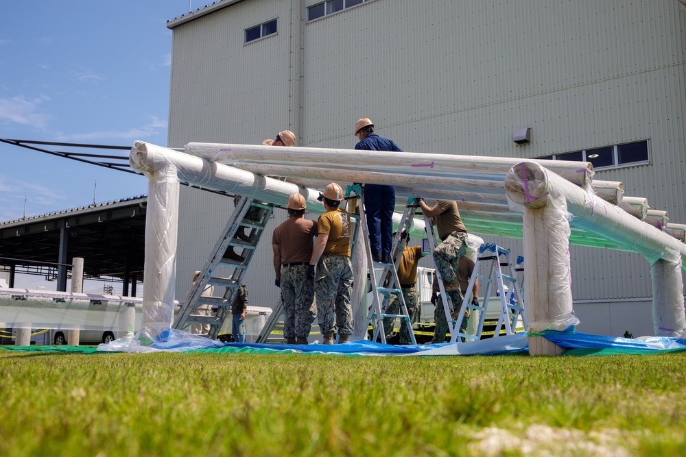 Hands on: Seabees finish replacing the Marine Corps obstacle course at Marine Corps Air Station Iwakuni