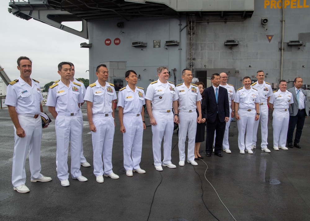 USS Ronald Reagan (CVN 76) departs Yokosuka, Japan after 9 years as FDNF carrier