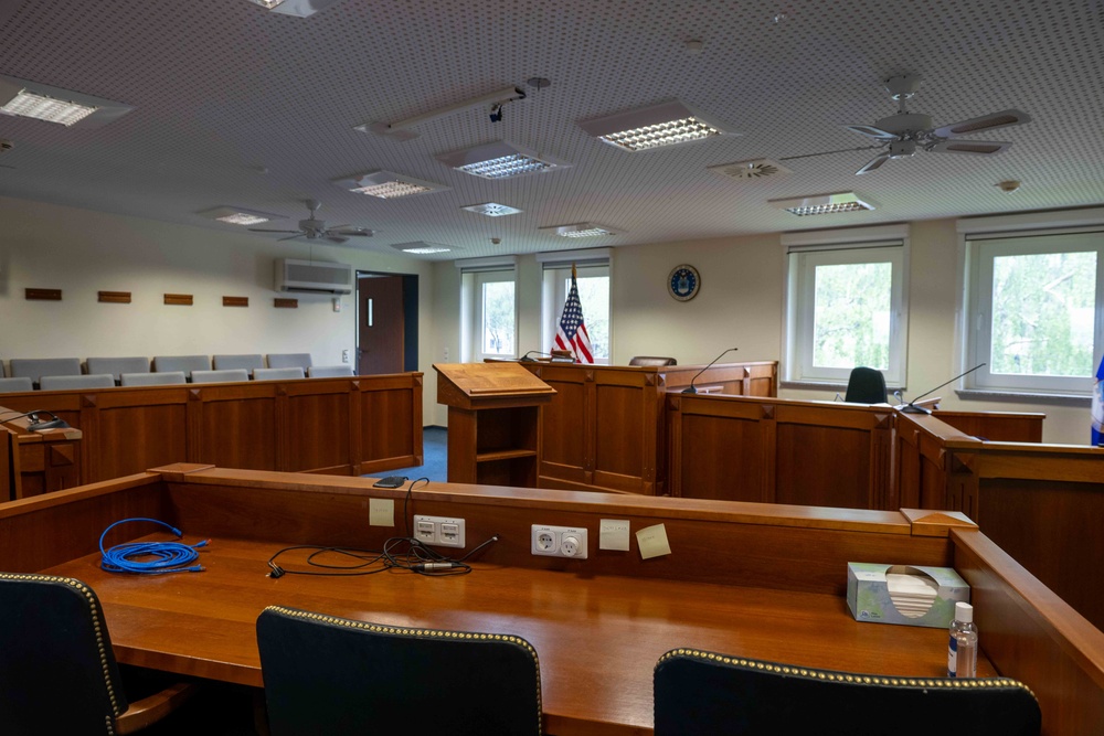 Courtroom at Spangdahlem Air Base