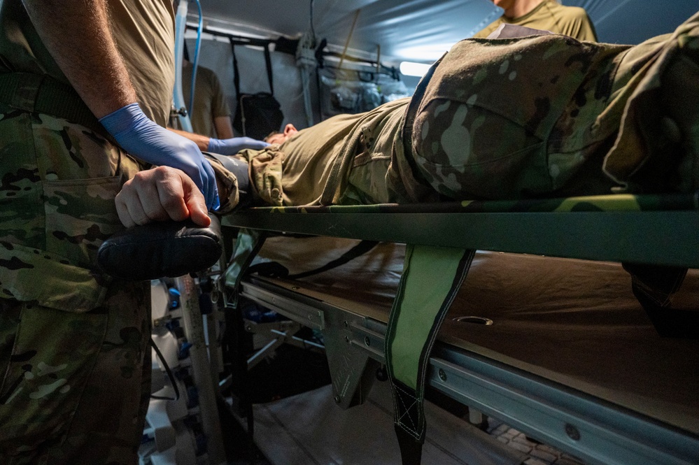 Dutch and U.S. Medics Conduct Simulated Casualty Exercise at Flintlock 24
