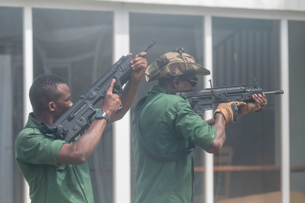 Ivorian Special Forces Conduct Tactical Movements at Flintlock 24