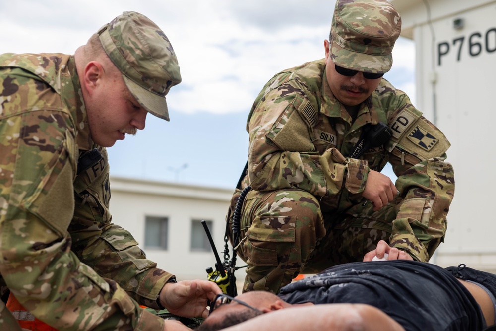 U.S. Army Military Police and Firefighters Collaborate in Active Shooter Training