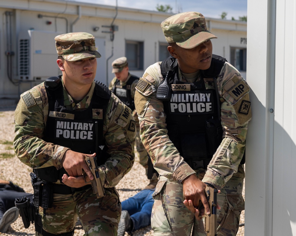 U.S. Army Military Police and Firefighters Collaborate in Active Shooter Training