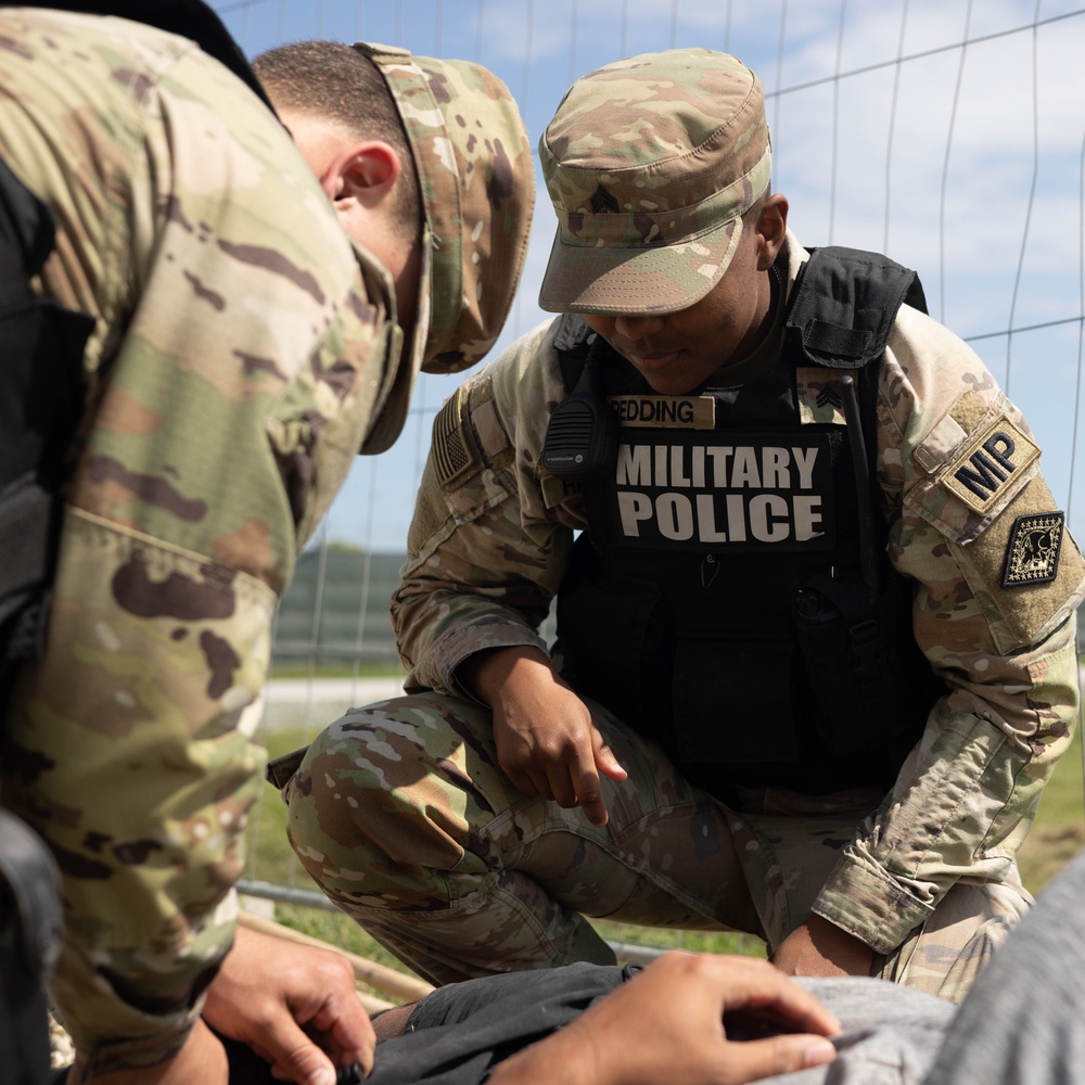 U.S. Army Military Police and Firefighters Collaborate in Active Shooter Training