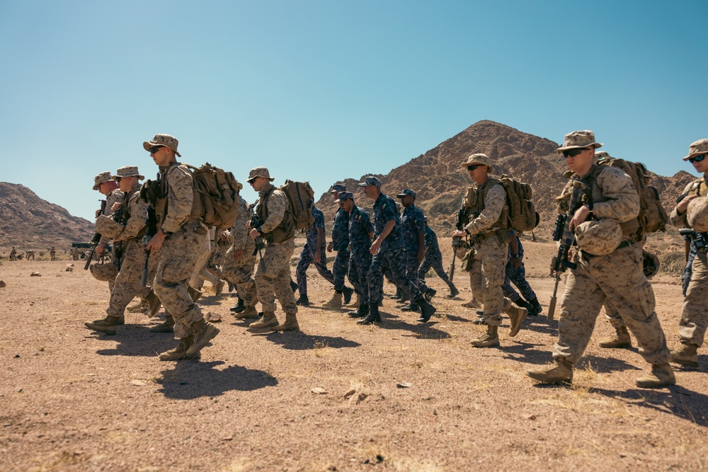 U.S. Marines with 4th CEB Train with Jordanian Armed Forces During an Assault Breaching Demonstration