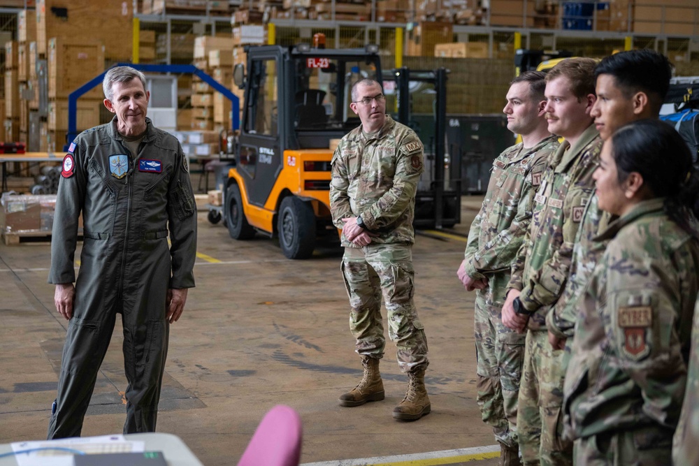 Maj. Gen. Thomas Kunkel visits 52nd FW Airmen during AK24
