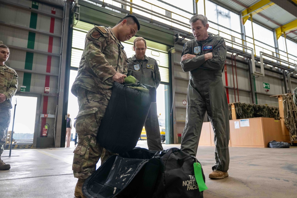 Maj. Gen. Thomas Kunkel visits 52nd FW Airmen during AK24