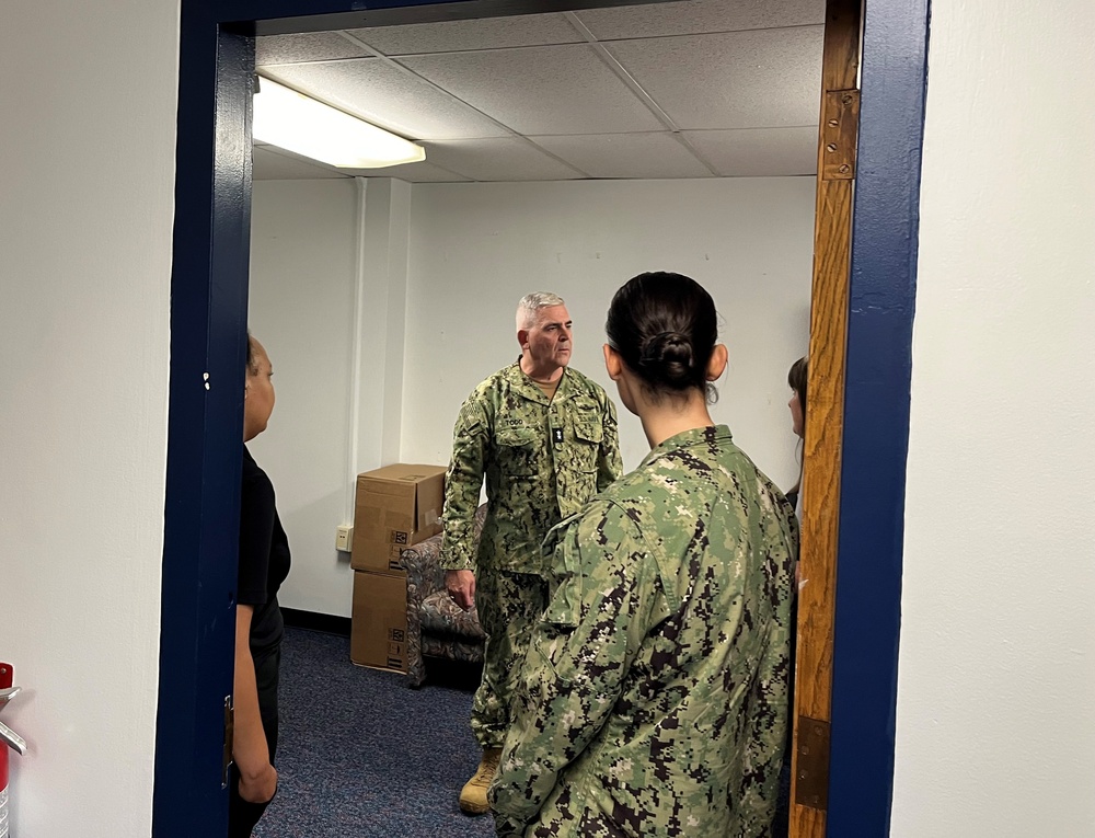 Chief of Chaplains of the Navy tours Huntington Hall AFWC