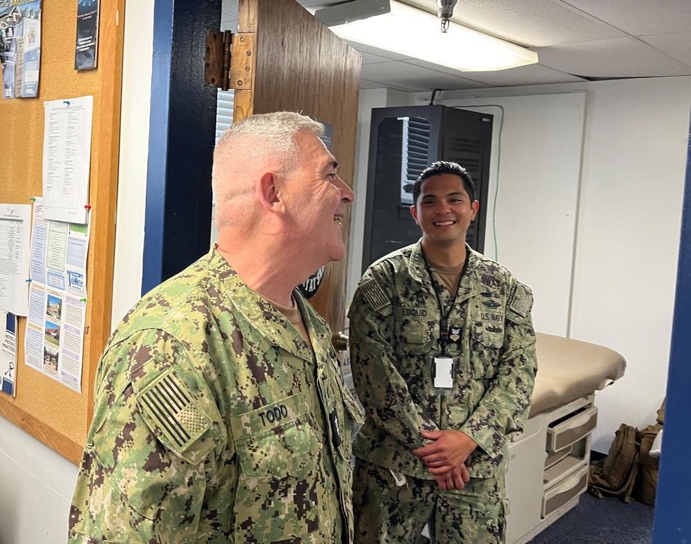 Chief of Chaplains of the Navy tours Huntington Hall Medical