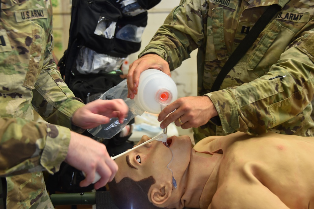 Military Medical Personnel Train for Combat Situations in Capstone Event