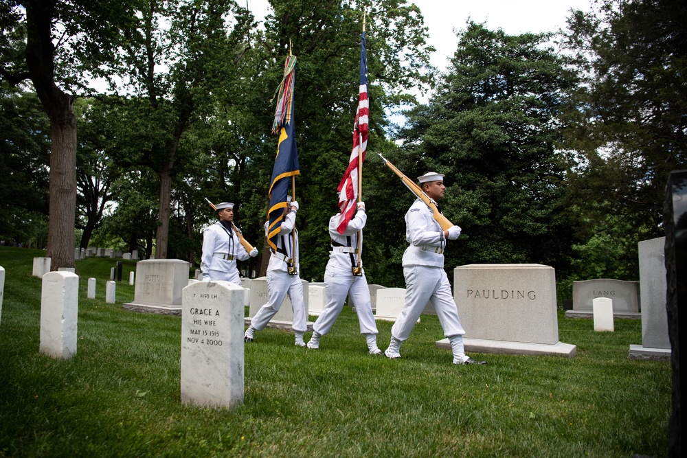 The Selective Service System Directorate (SSS) Honor the 107th Anniversary of the SSS and Former SSS Director Gen. Lewis B. Hershey with a Wreath-Laying Ceremony in Section 7