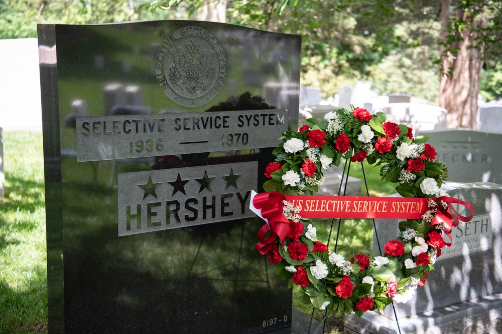 The Selective Service System Directorate (SSS) Honor the 107th Anniversary of the SSS and Former SSS Director Gen. Lewis B. Hershey with a Wreath-Laying Ceremony in Section 7