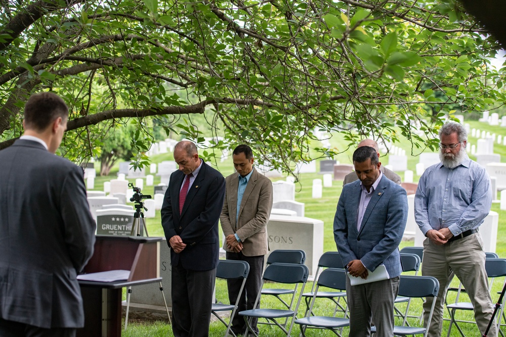 The Selective Service System Directorate (SSS) Honor the 107th Anniversary of the SSS and Former SSS Director Gen. Lewis B. Hershey with a Wreath-Laying Ceremony in Section 7