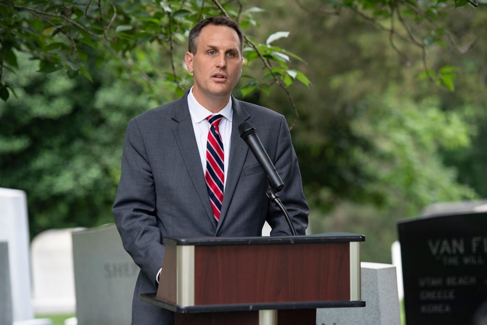 The Selective Service System Directorate (SSS) Honor the 107th Anniversary of the SSS and Former SSS Director Gen. Lewis B. Hershey with a Wreath-Laying Ceremony in Section 7