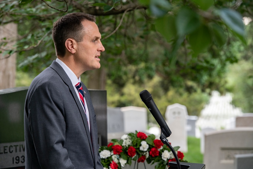 The Selective Service System Directorate (SSS) Honor the 107th Anniversary of the SSS and Former SSS Director Gen. Lewis B. Hershey with a Wreath-Laying Ceremony in Section 7