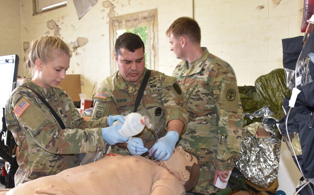 Military Medical Personnel Train for Combat Situations in Capstone Event