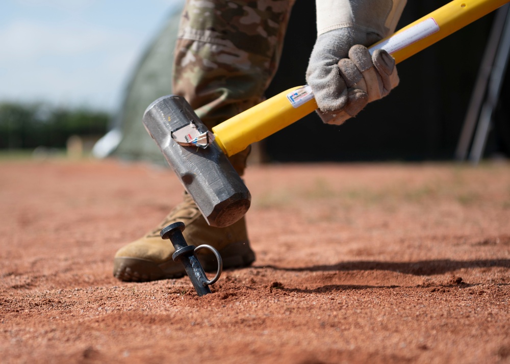 Exercise Aw-R-Go: Tent city setup