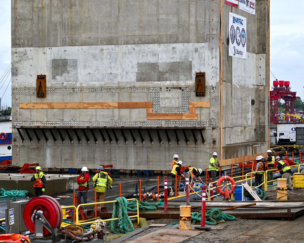 Concrete Monolith Arrives At Portsmouth Naval Shipyard