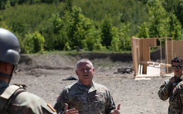 Brig. Gen. Murray Holt, WVNG briefs Soldiers at Libava, Czechia