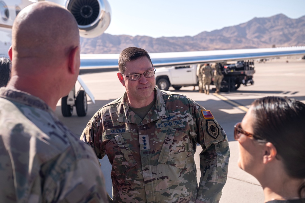 Gen B. Chance Saltzman arrives to Nellis Air Force Base