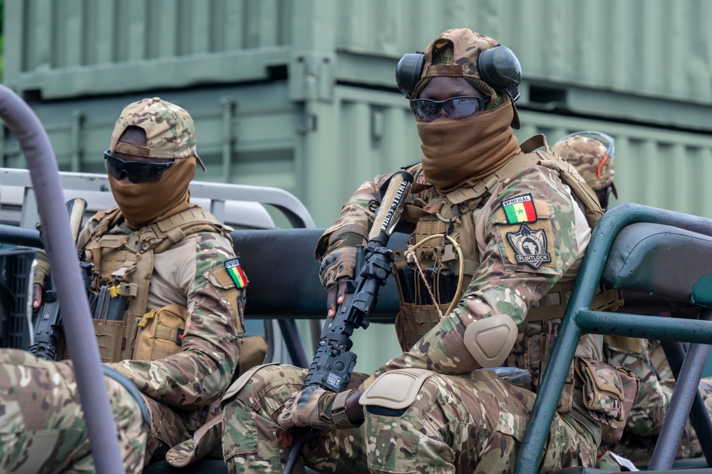 Senegal Special Forces Conduct Tactical Driving at Flintlock 24