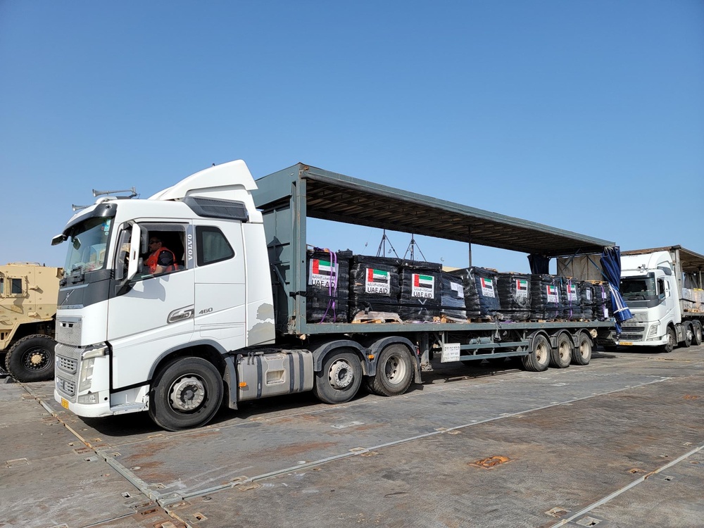 Humanitarian Aid Crosses Trident Pier