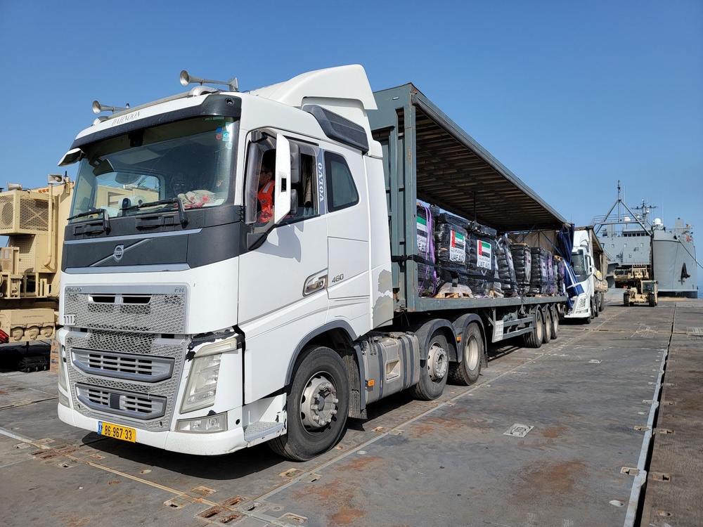 Humanitarian Aid Crosses Trident Pier