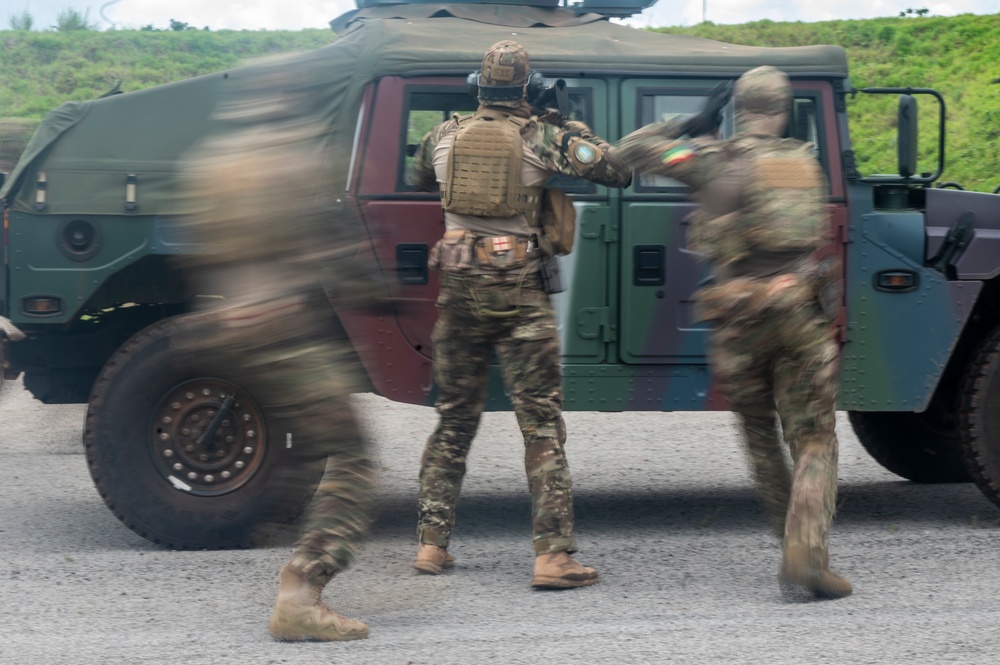 Senegal Special Forces Conduct Tactical Driving at Flintlock 24