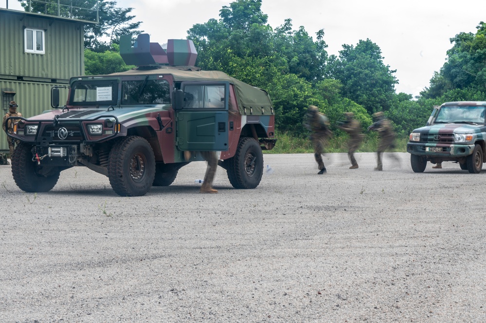 Senegal Special Forces Conduct Tactical Driving at Flintlock 24