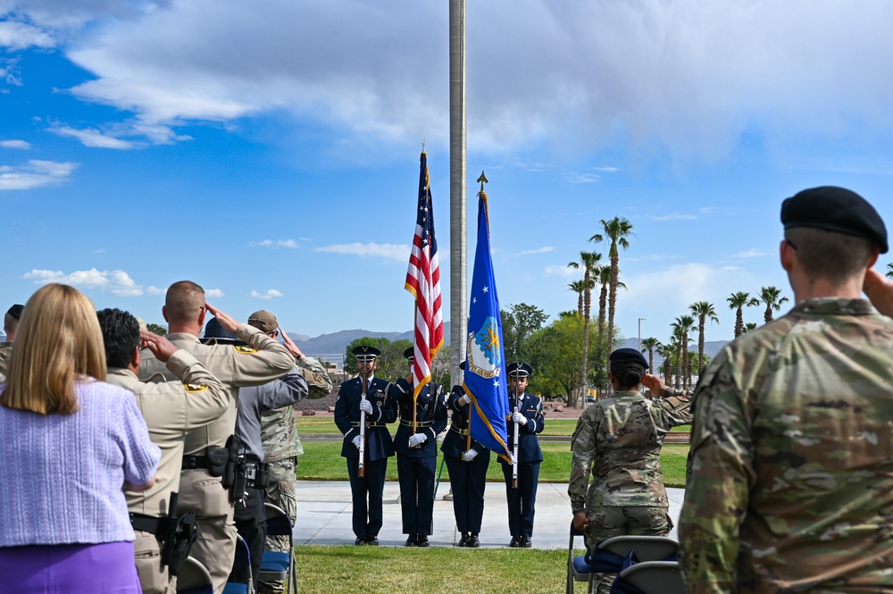 Police week opening ceremony at Nellis AFB