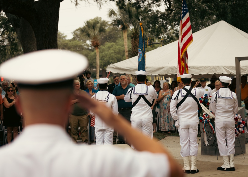 Naval Station Mayport Holds 37th Annual Memorial for the USS Stark (FFG-31)