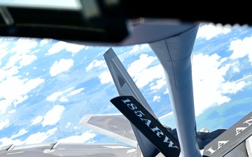 KC-135 performs aerial refueling During Sentry Savannah 2024