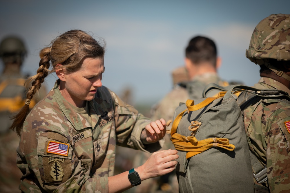 U.S. Army 10th Special Forces Group (Airborne) and Polish 6th Airborne Brigade perform a static line and high altitude low opening parachute jumps May 13-15, 2024 near Krakow Poland.