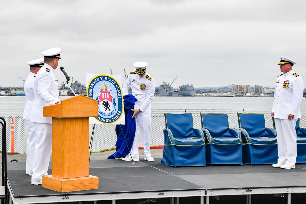 Standup Ceremony held for Unmanned Surface Vessel Squadron 3