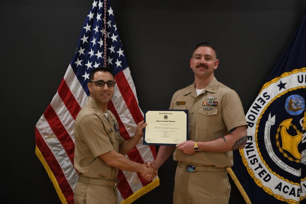 Senior Enlisted Academy graduate: LNC Matt Gammon