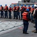 USS Ralph Johnson Conducts Replenishment at Sea.