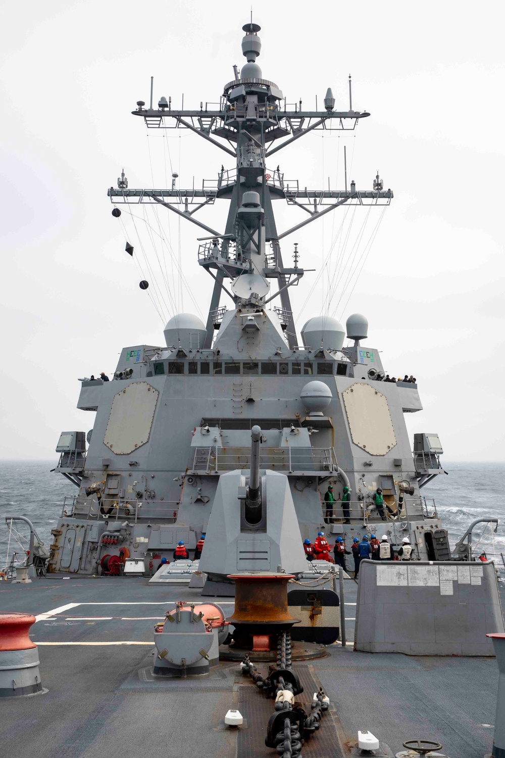 USS Ralph Johnson Conducts Replenishment at Sea.