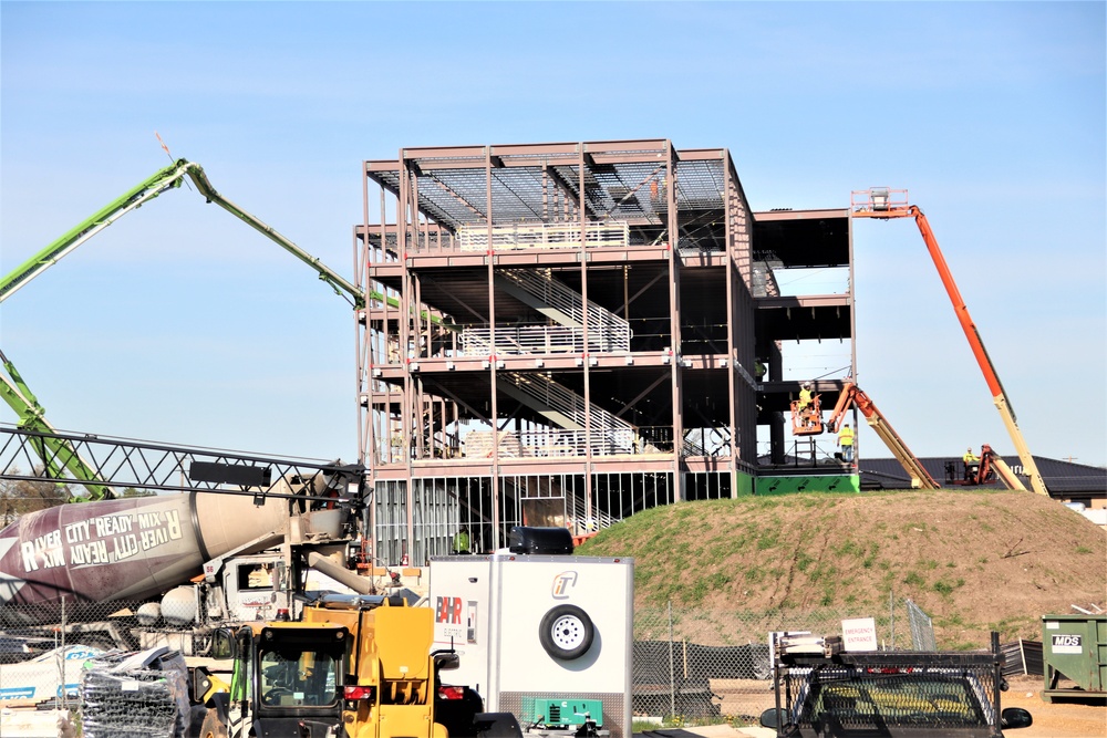 May 2024 barracks construction operations at Fort McCoy