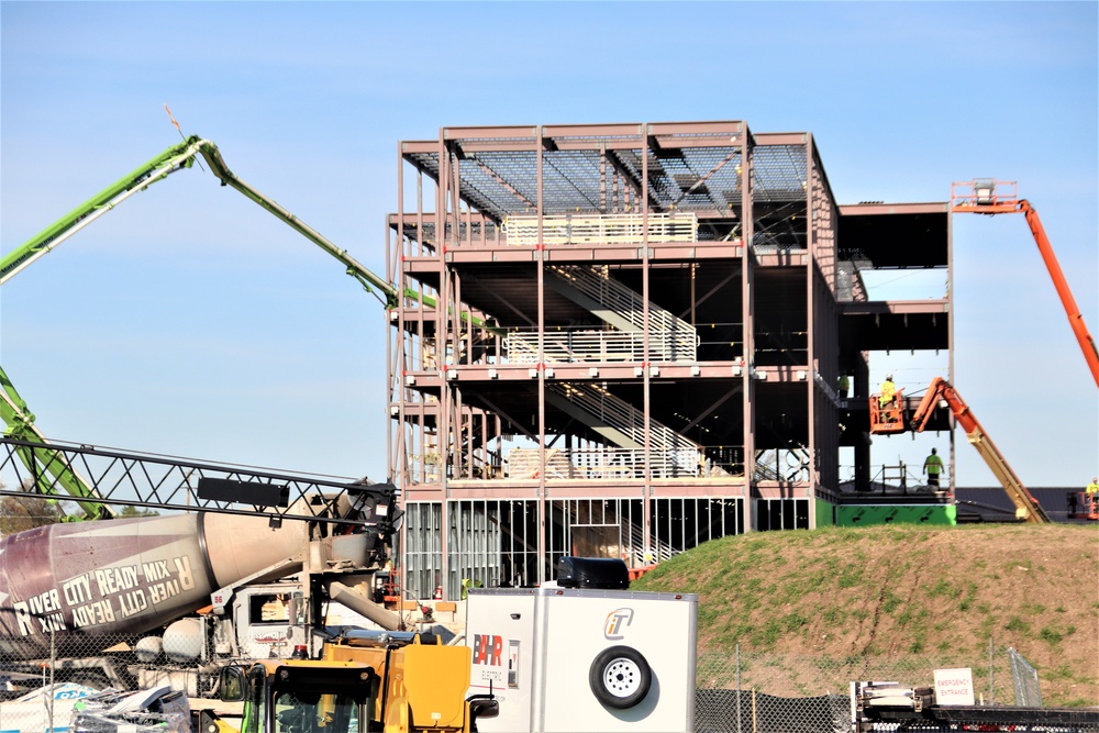 May 2024 barracks construction operations at Fort McCoy